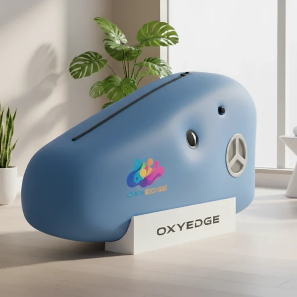 OxyEdge blue soft sitting hyperbaric chamber