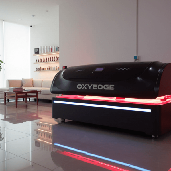 Modern red light therapy bed