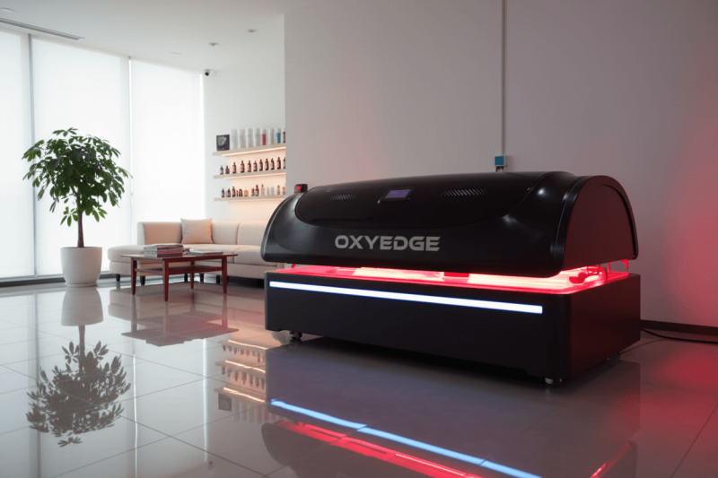 Modern red light therapy bed