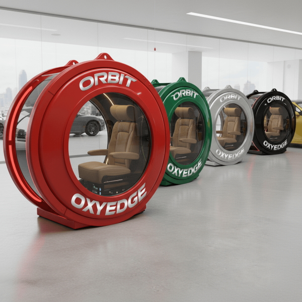 different colored hyperbaric chambers