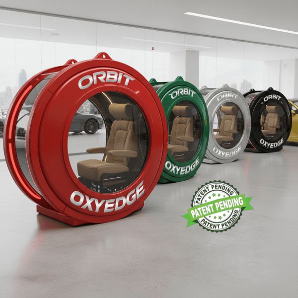 different colored Oxyedge Orbits in a showroom